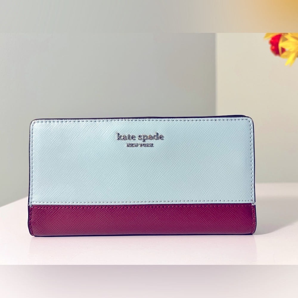 Kate Spade Blue and Red Wallet